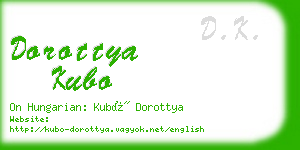 dorottya kubo business card